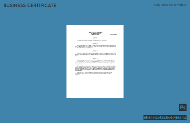 Gründungsurkunde des US-Bundesstaates Delaware (Word und PDF), Version 2 – Beispielvorschau